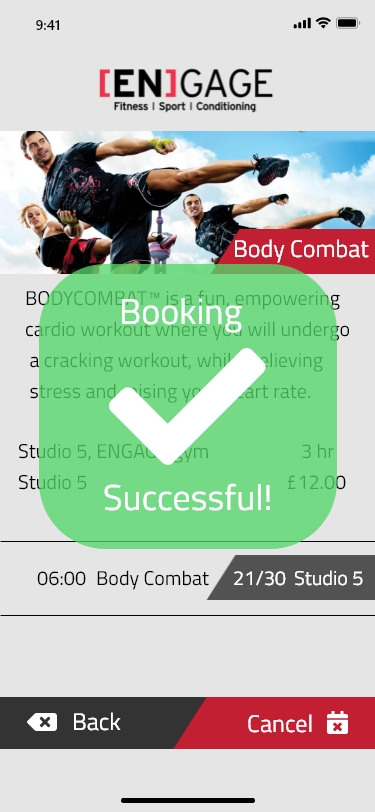 bodycombat classes booked