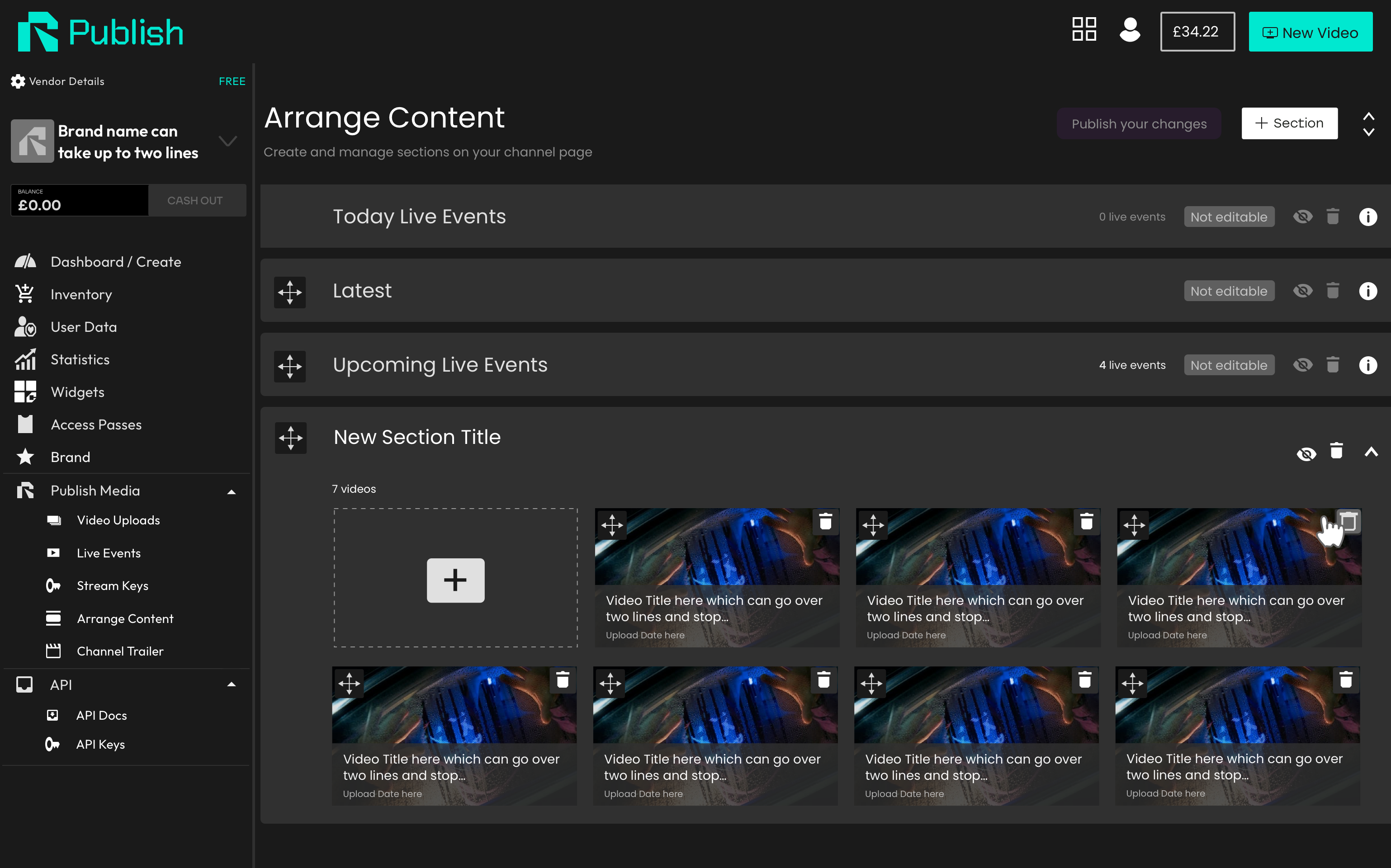 'Arrange Content' feature for desktop