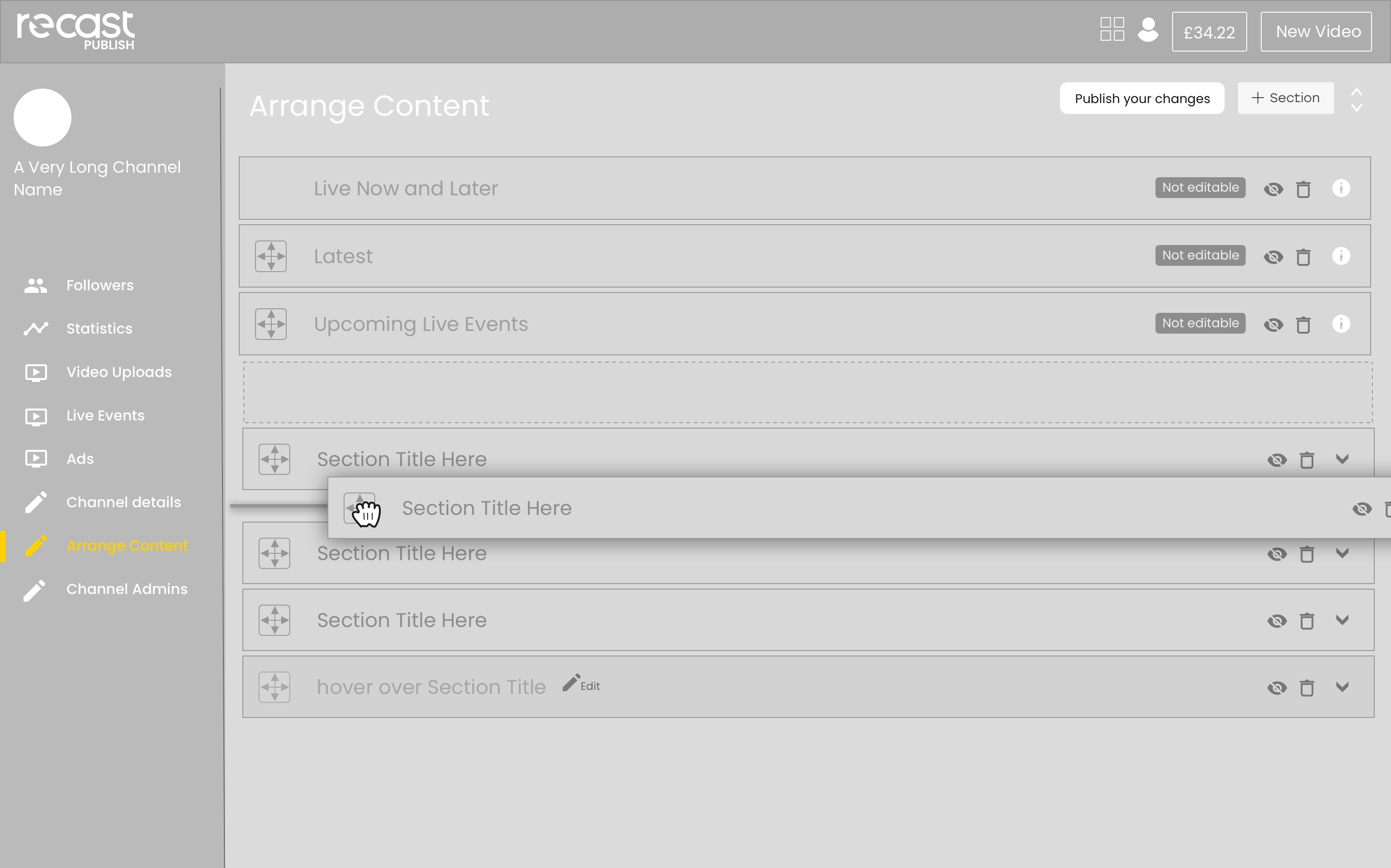 'Arrange Content' feature for desktop
