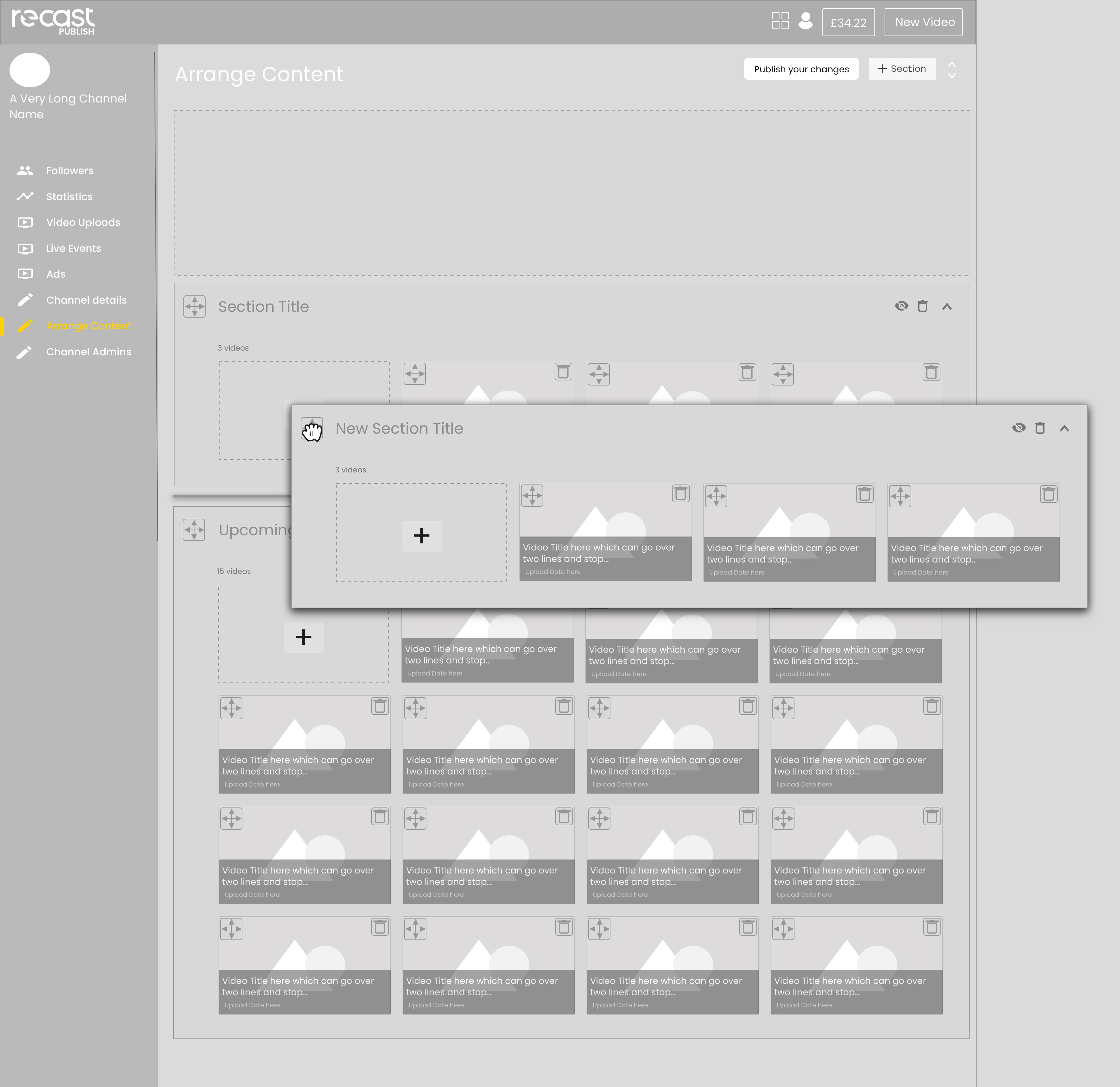 'Arrange Content' feature for desktop